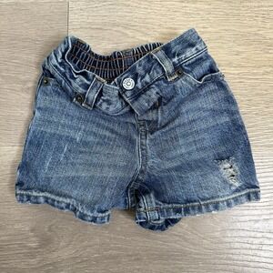 Polo Ralph Lauren Baby Boy Denim Shorts Sz 9 Months Summer Vacation Logo Cotton